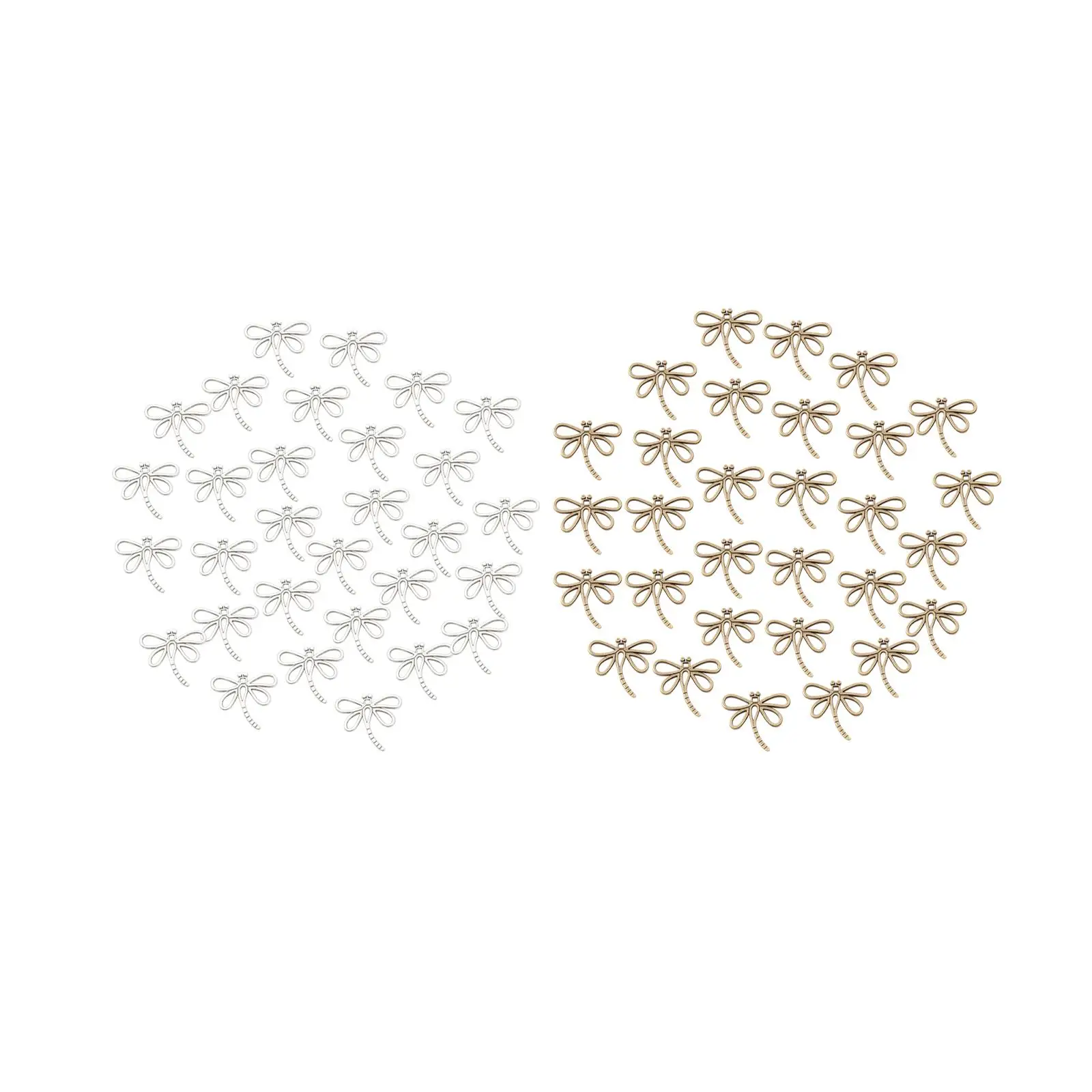 30 Pieces Dragonfly Charms Pendents, Alloy Antique Jewelry Making Charms for Keychain, Hairpin, Earring Craft Supplies
