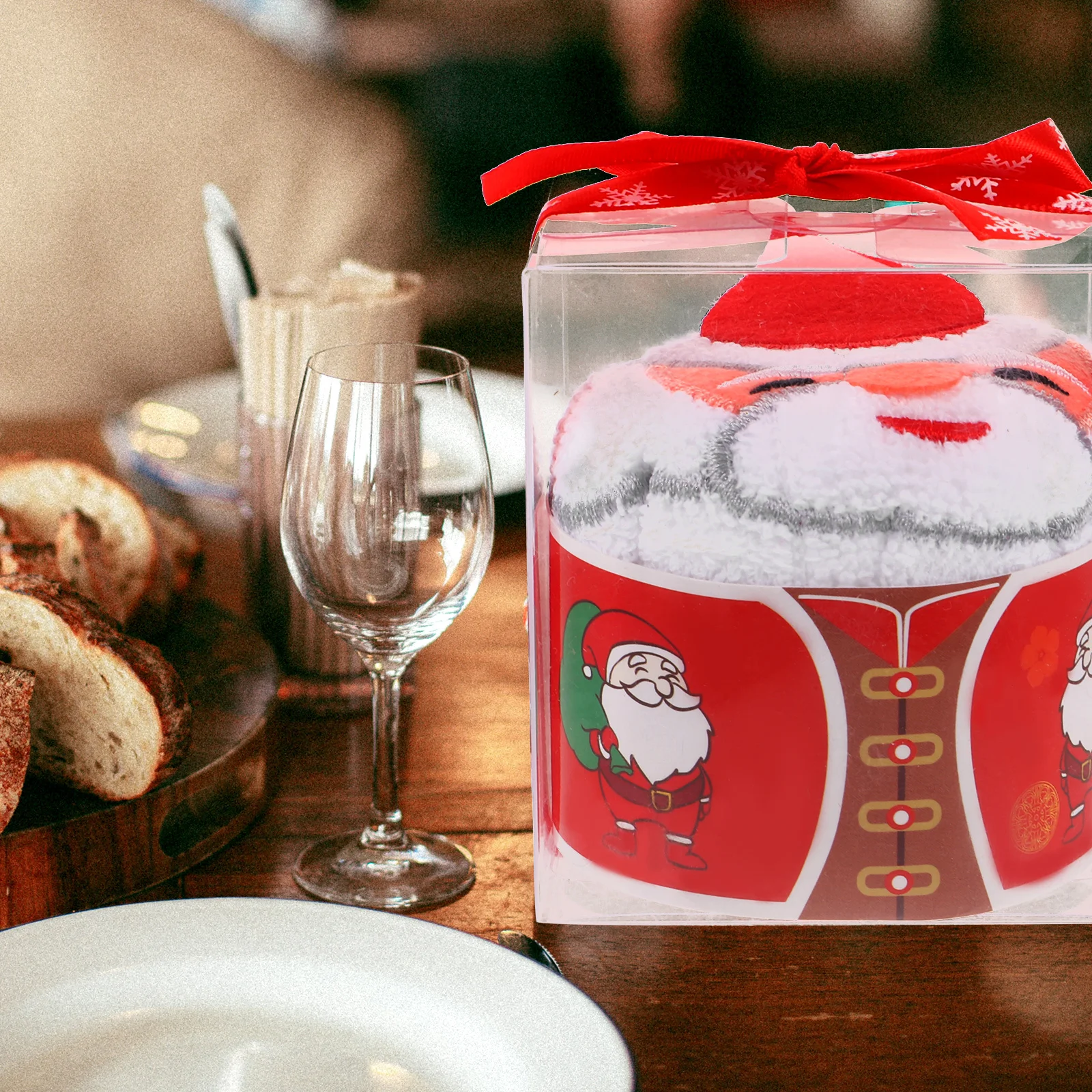 

Рождественское полотенце для торта, нежное качество изготовления, мягкое хлопковое полотенце для рук, украшение для вечеринки, рождественский подарок для обучения туалету