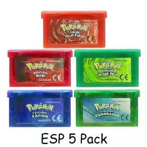 USA/EUR/ESP/ITA/NOE/FRA Pokemon Series Video Game Cartridge Pokemon Emerald FireRed LeafGreen Ruby Sapphire for GBA - Image 26