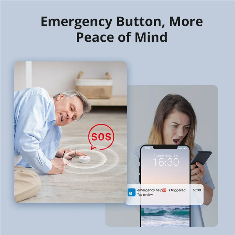 Empfindlicher Snzb-01P Zigbee Wireless Switch Smart Scene Creator Drei Steuermodi und Alexa Routine Trigger erfordert Zigbee Brid