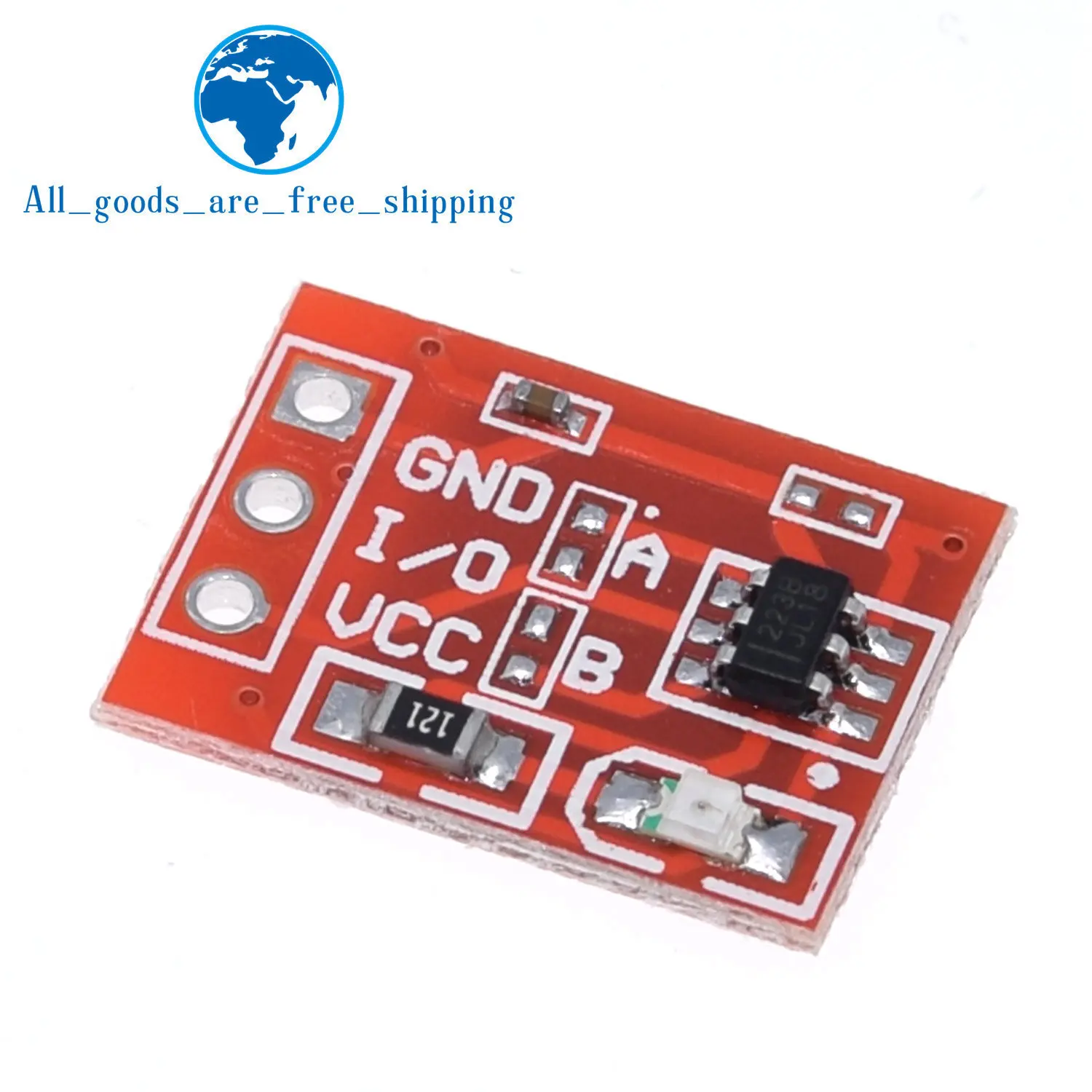 1/5/10 قطعة TTP223 اللمس مفتاح وحدة تبديل لمس زر الذاتي قفل/لا قفل بالسعة مفاتيح قناة واحدة