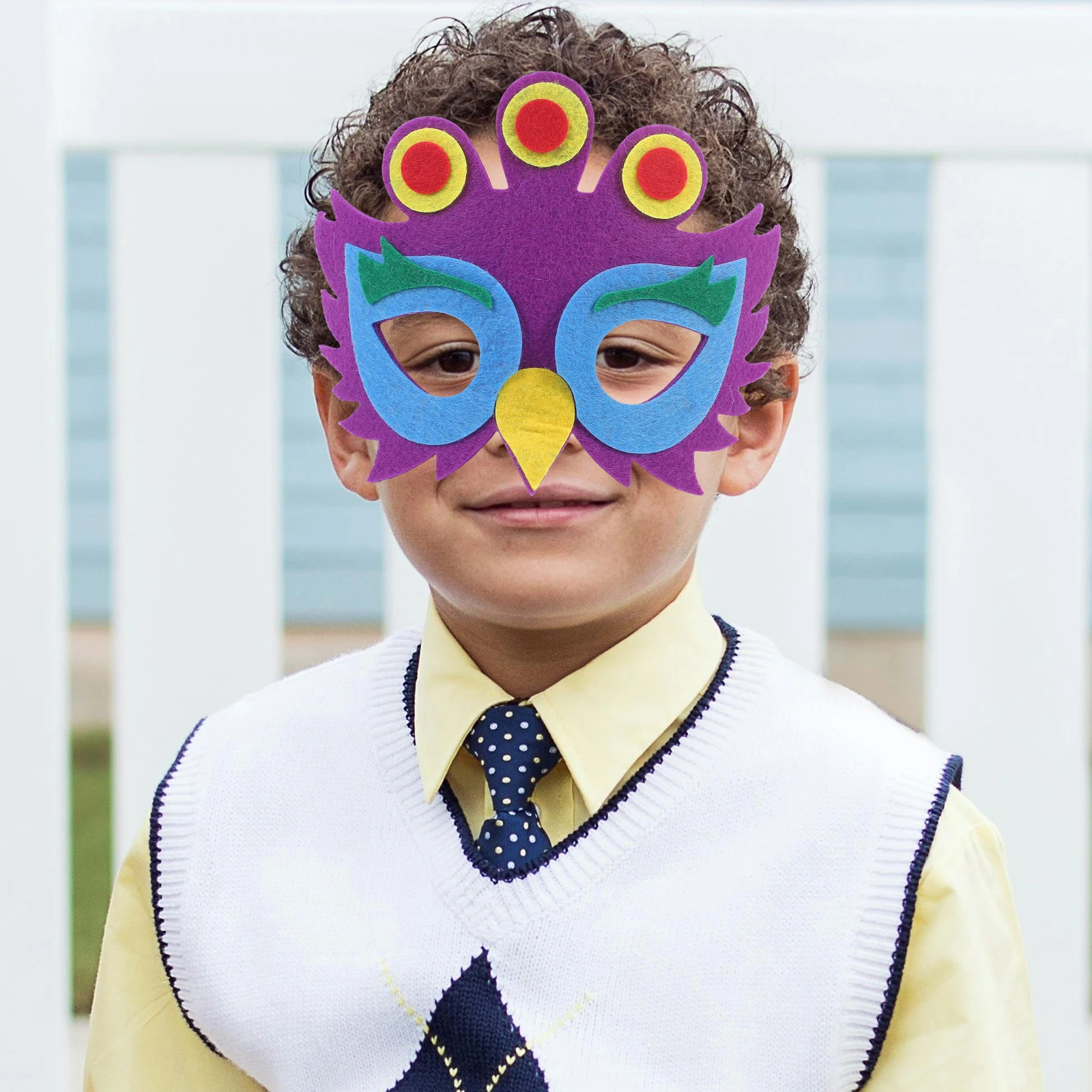 

5pcs Animal Cosplay Kids Party Favor Halloween Animal Mask Prop Lightweight Halloween Mask Reusable Masks for Children