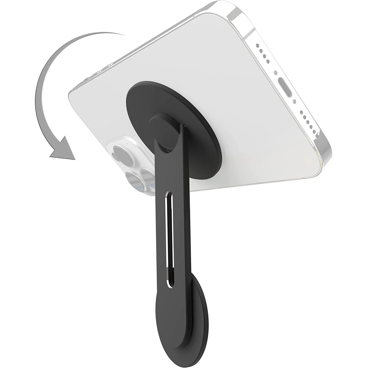 Blueendless Continuity Flip iPhone Laptop-Halterung, schlanke magnetische Telefonhalterung um 180° drehbar °   für Laptops und Monitore, verstellbarer Magnetarm 4