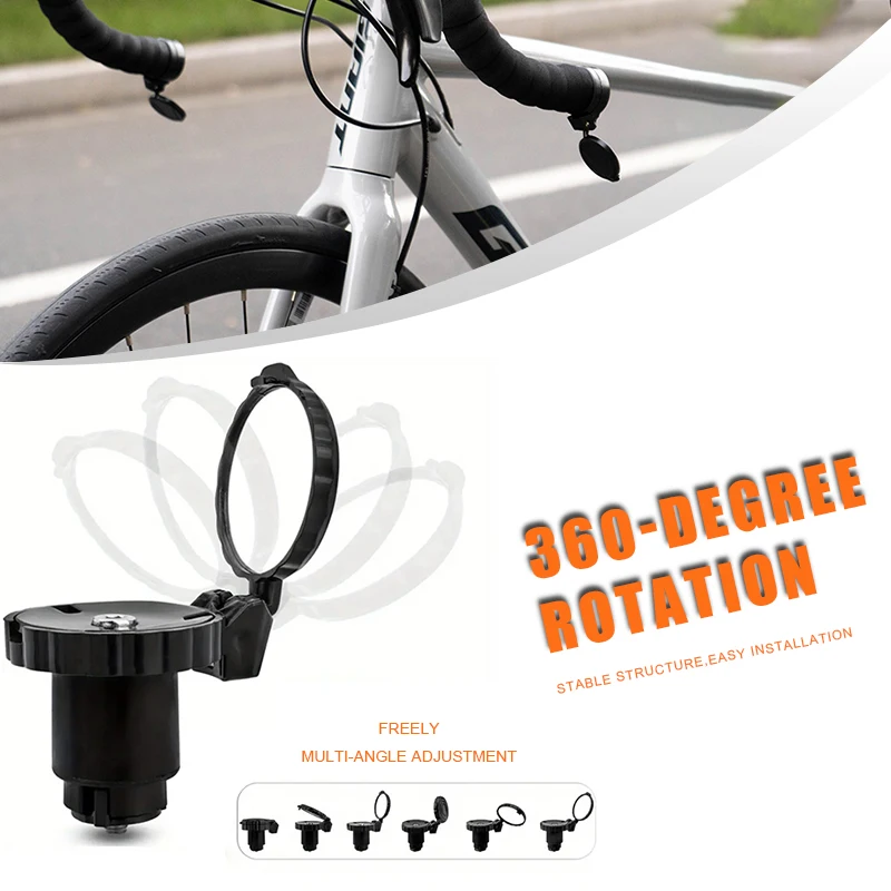 NPY 2026Bicycle Mini Handlebar Rearview Mirror Adjustable Rotate Clear Cycling Convex View Mirrors for MTB Road Bike Accessories - view 3