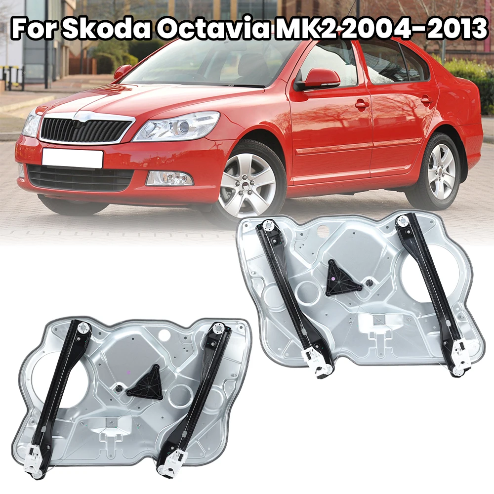

Window Regulator Panel Front For Skoda Octavia MK2 2004-2013 Lifter Bracket Replace 1Z1837461 1Z1837462 without motor Parts