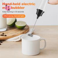 A11E-Handheld Electric Coffee Mixer Frother Automatic Milk Beverage Foamer Cream Whisk Cooking Stirrer Egg Beater With Cover