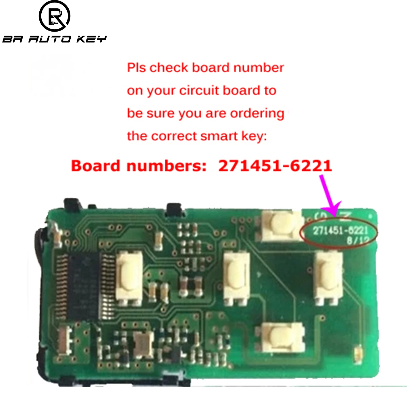 Upgrade Replacement Smart Remote Key for Toyota Alphard Vellfire Previa Voxy Noah 2005-2014 Board NO:271451-6221 FSK312mhz ID71