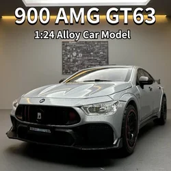 1/24 Alloy 900 AMG GT63 Car Model Metal Diecasts Toy Vehicle with Light and Sound Super Sport Car for Children Birthday Gifts