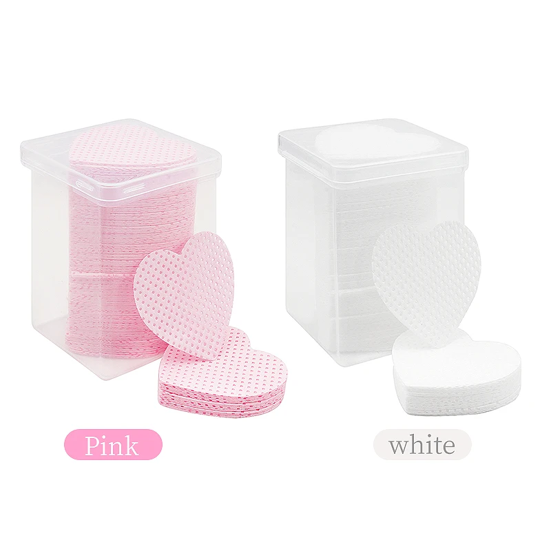 200 Pcs Disposable Lint-Free Paper Cotton Wipes Eyelash Extension Glue Remover Pads Cleaning Wipes Cosmetics Makeup Tools