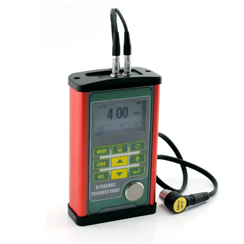 Ultrasonic Thickness Gauge Hardness Tester For Conductors Measures Metal Plastic Aluminum Ceramic Glass With Metal Shell
