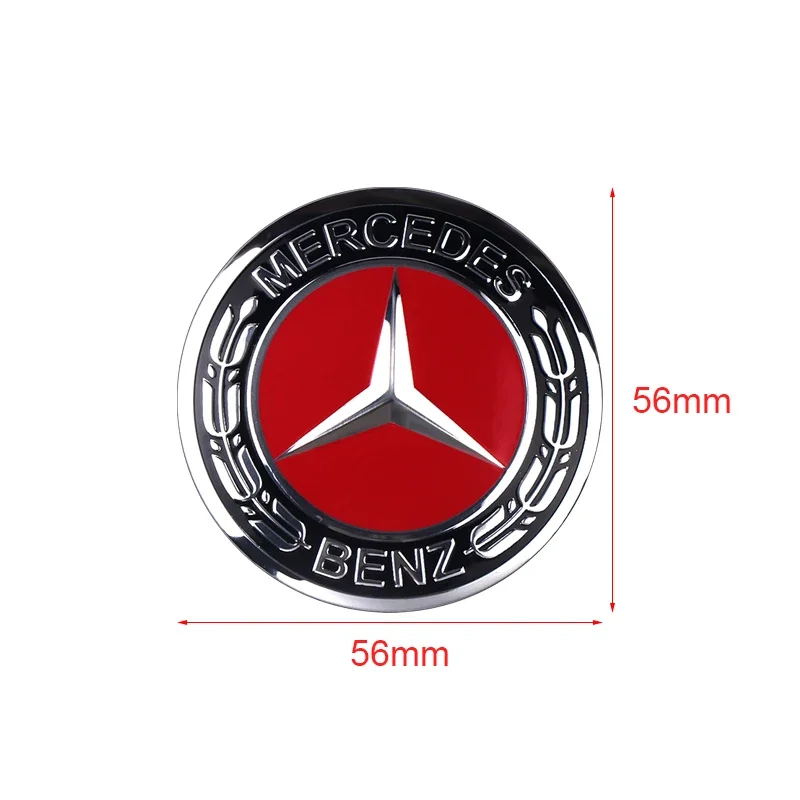 56mm Car Wheel Center Hub Cap Badge Sticker Accessories For Mercedes benz A B C E G CLA GLK CLASS AMG W221 W212 W176 W205 W177