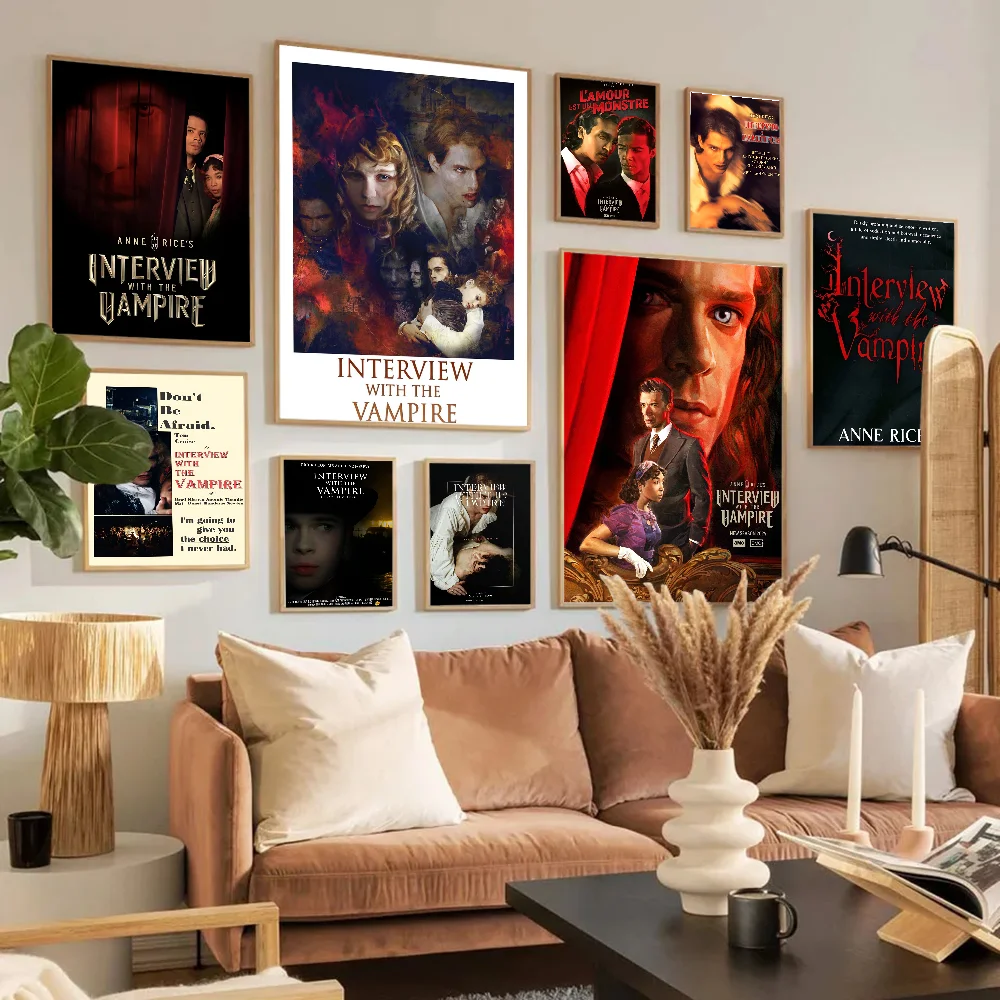 Interview with the vampire Classic Vintage Posters Whitepaper Prints Posters Artwork Kawaii Room Decor