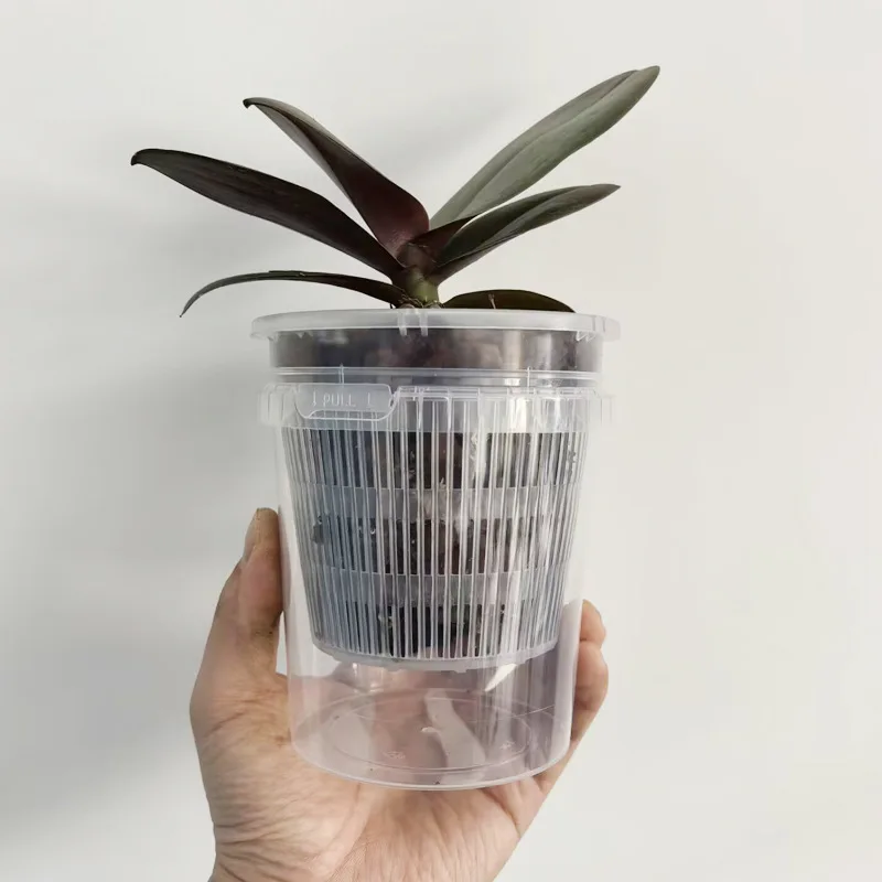 Self Watering Orchid Planter Reservoir Pot Root Control Lazy Household Garden Decoration Desktop Durable Plastic Gardening Basin
