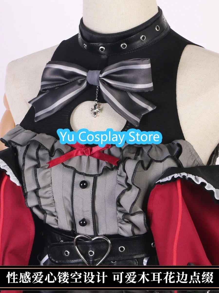 Sakamata chloe cosplay traje vtuber cosplay feminino bonito vestido de festa halloween carnaval uniformes anime roupas feitas sob encomenda