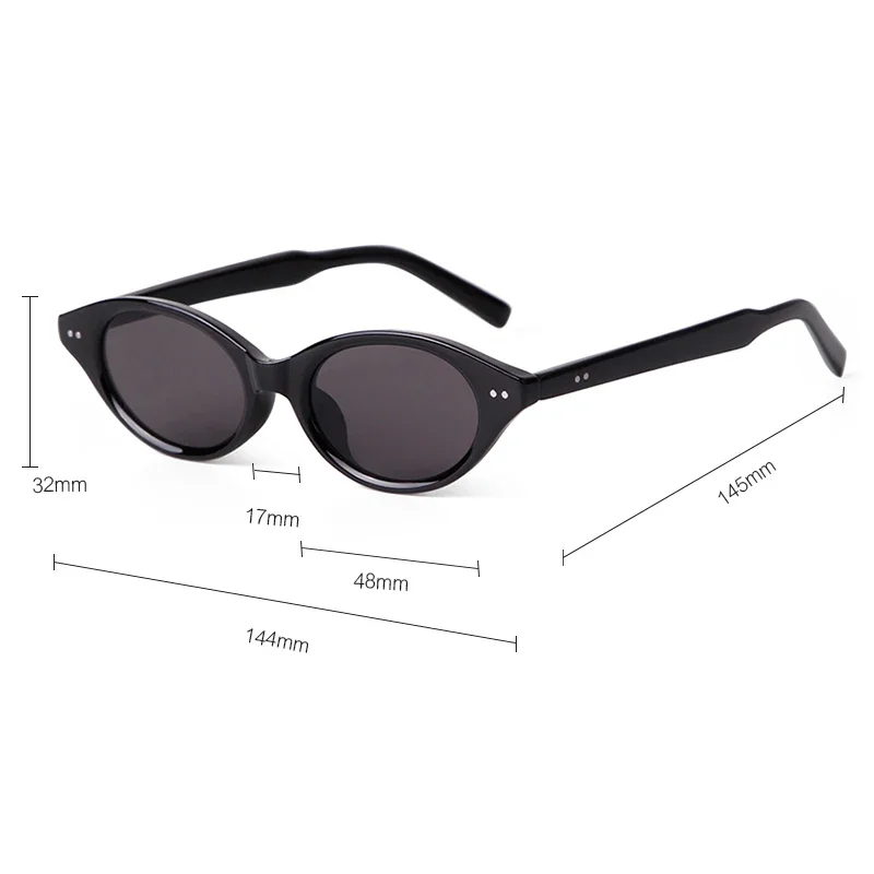 Trend Tortoise Shell Cat Eye Sunglasses 2025 Women Men Brand Design Sun Glasses Cateye Rivets Narrow Shades Female Oculos De Sol