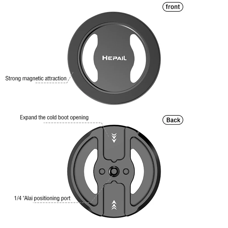 Magnetic Phone Holder for Magsafe to 1/4\'\' Arri Holes Tripod Mount Adapter for iPhone ForSamsung Huawei ForXiaomi Smartphone