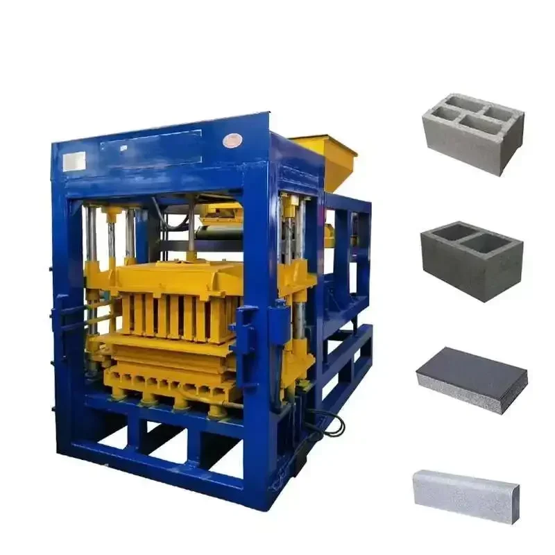 QT6-15 آلة جوفاء الأسمنت غير المحترق الأوتوماتيكية بالكامل، الطوب، حجر حافة الطريق، معدات ماكينة تصنيع الطوب الهيدروليكي