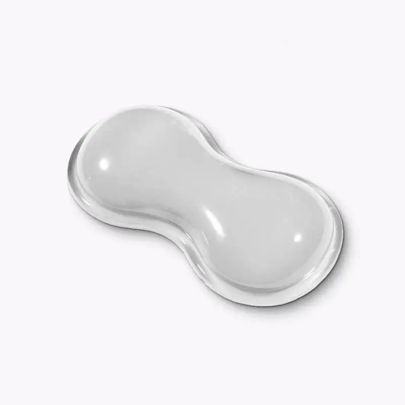 Anti-Slip Silicone Mouse Pad with Wrist Rest Transparent Keyboard Rest for Desktop Office Gaming Console