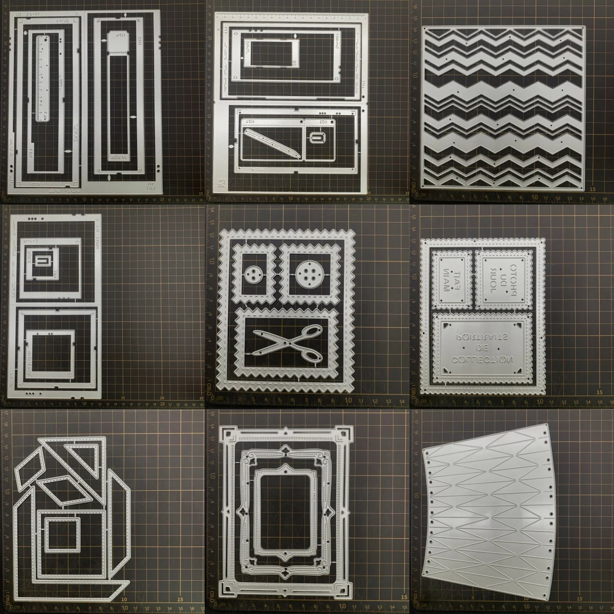 

9 kinds Frame Box Metal Cutting Dies Stencils For DIY Scrapbooking Decorative Embossing Handcraft Die CutsTemplate