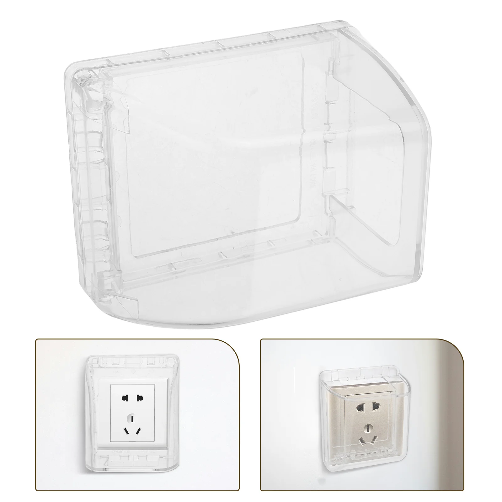 

Waterproof Protective Socket Outlet Cover Thickened Plastic Weatherproof Electrical Outlet Cover for Home Bathroom Bedroom Safe