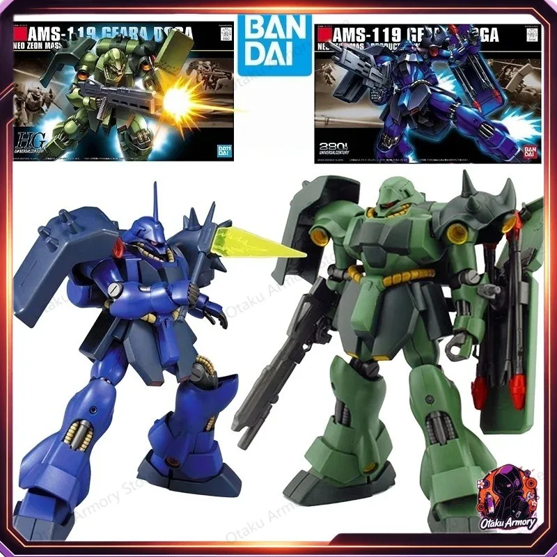 (In Stock) Bandai HGUC 1/144 AMS‑119 Geara Doga Char's Counterattack Assembly Model Kit Desktop Collectible Gifts