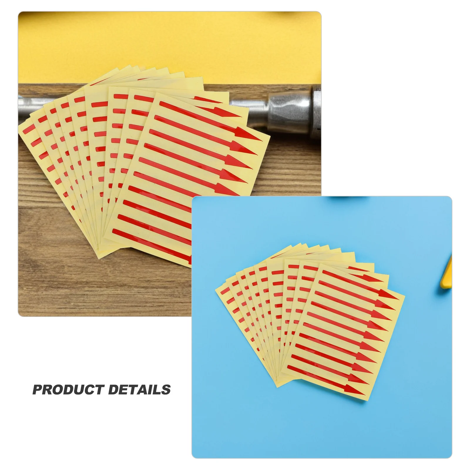 200개 압력 게이지 화살표 스티커 방수 자가 접착 방향 라벨 계기판 표시 화살표 표시기