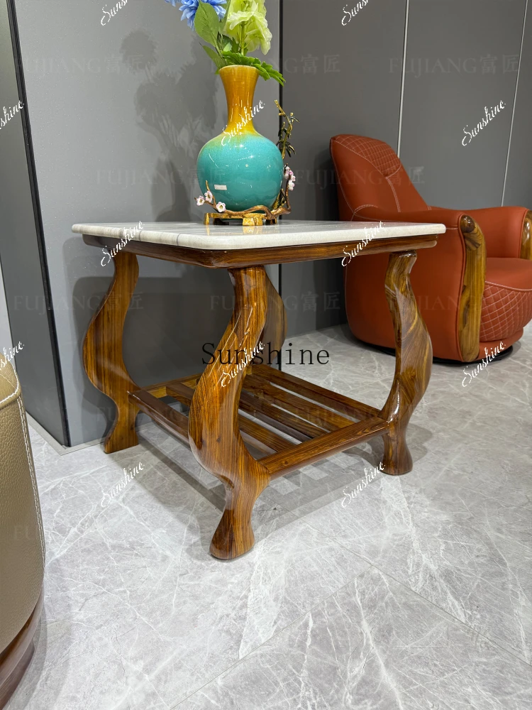 New Chinese ebony sofa matching small coffee table simple home  FT