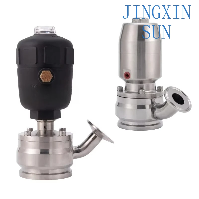 Hygienic stainless steel pneumatic radial tank bottom valve actuator diaphragm valve for beverage