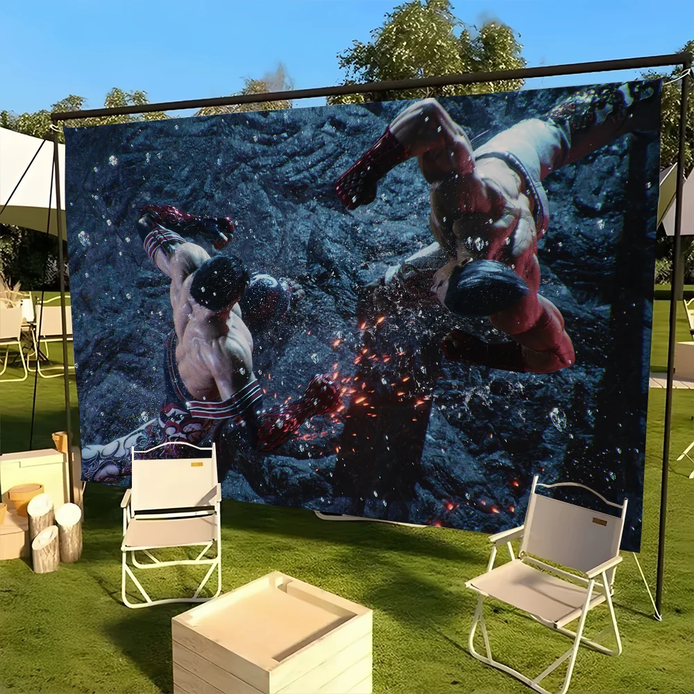 flag For Picnic 8 Party Art Home T-Tekken Decoration Outdoor Camping Game Banner
