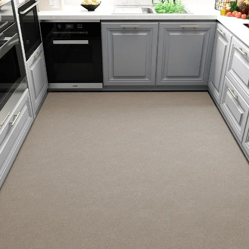 Minimalist Decorate Kitchen Floor Mat Waterproof Oil-proof Wipeable PVC Leather Wash-free Home Carpet Balcony Rug Ковер Tapis 러그