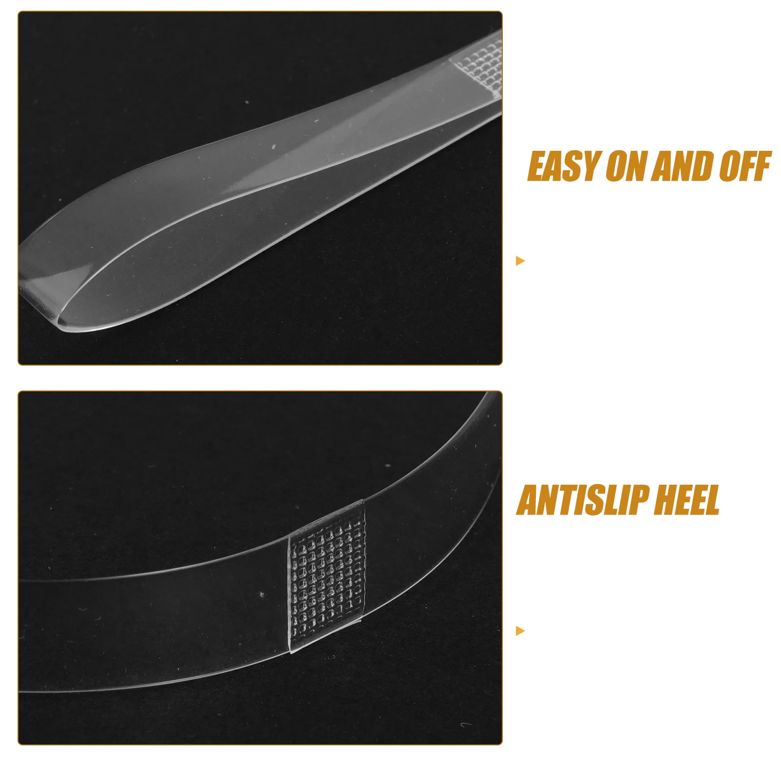 10 قطعة واضح غير مرئية أحزمة أحذية عالية الكعب بولي يوريثان مطاطا مكافحة قطرة أربطة الحذاء حزام للكعوب فضفاضة النساء أحزمة أحذية عالية الكعب #3