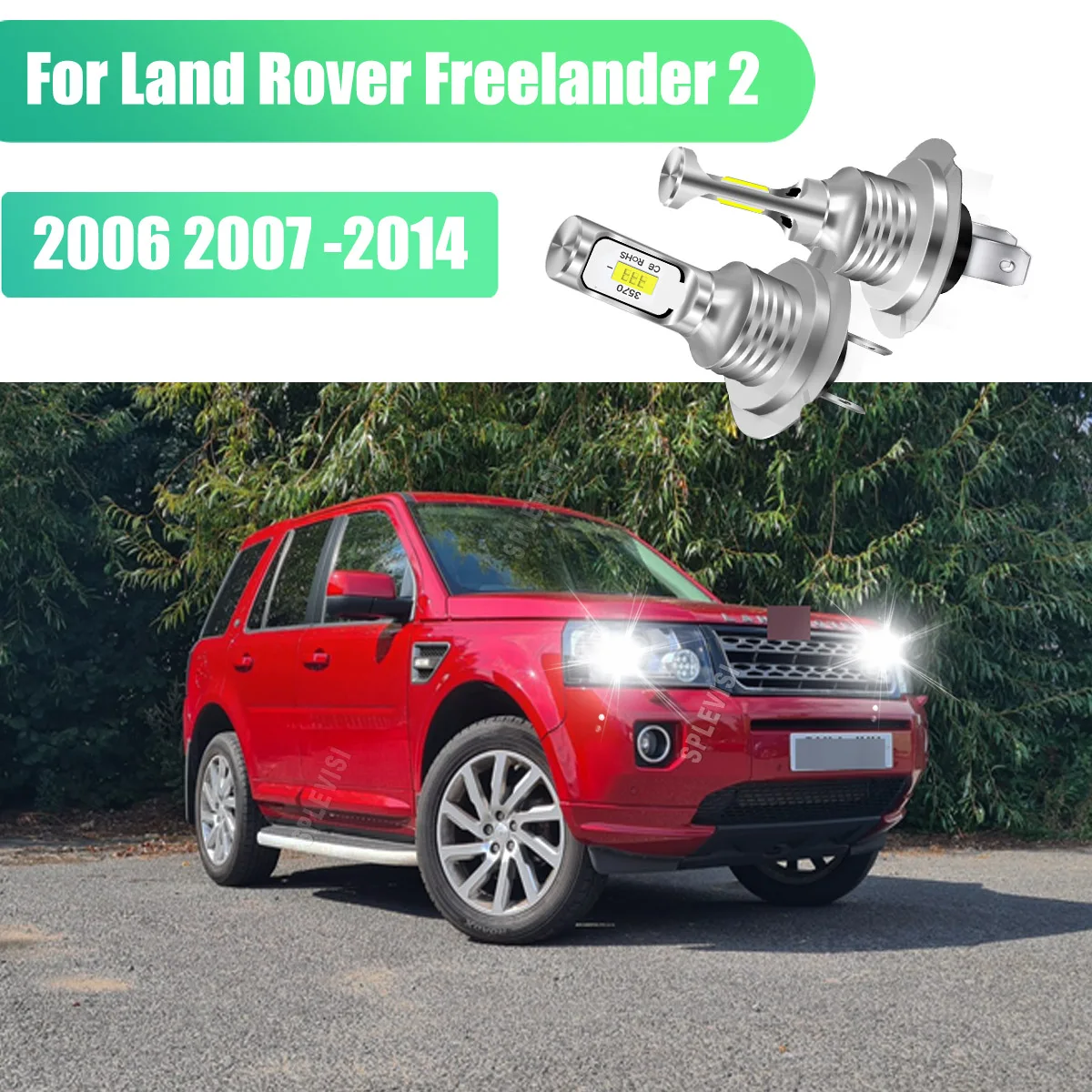 

499 H7 Car Headlight Bulbs Auto Lamp LED Lights long-lasting performance For Land Rover Freelander 2 2006 2007 2008 2009-2014