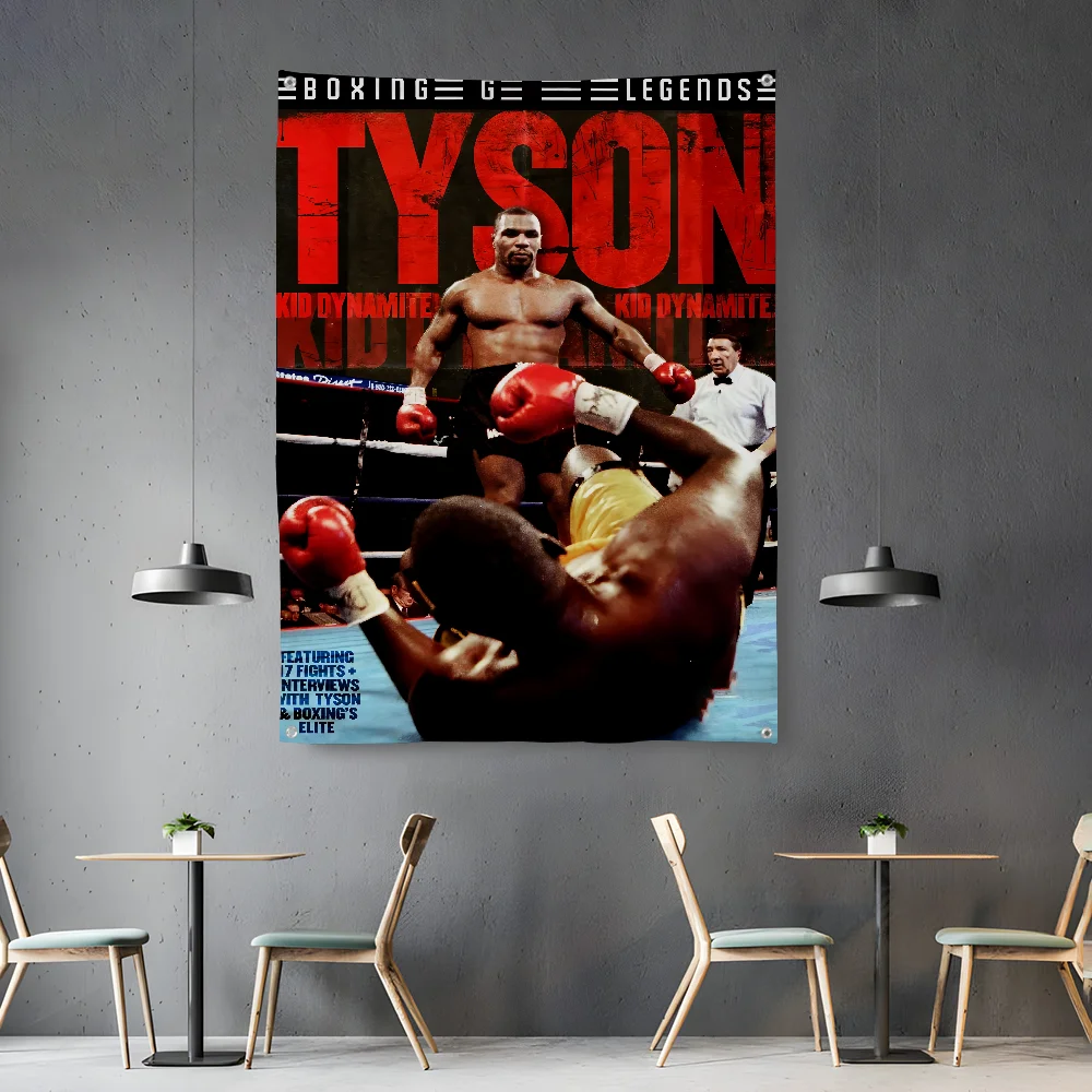 

Boxing T-TysonS Gmy Flag Bedroom Living Bar Garden Outdoor Microfiber Festival Decoration Background Art Banner