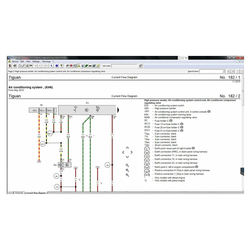 2024 Hot sell, ElsaWin 6.0 Latest Version for V-W For A-udi For Sk-oda For S-eat auto repair software Elsa Win 6.0 Wiring diagra