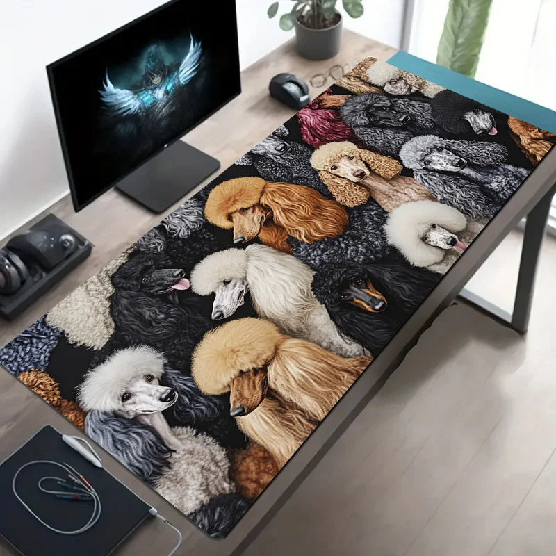 

Chic Poodle-Themed Mouse Pad in Assorted Colors - Perfect for Office, Gaming, and Birthday Gifts - Polyester Fiber