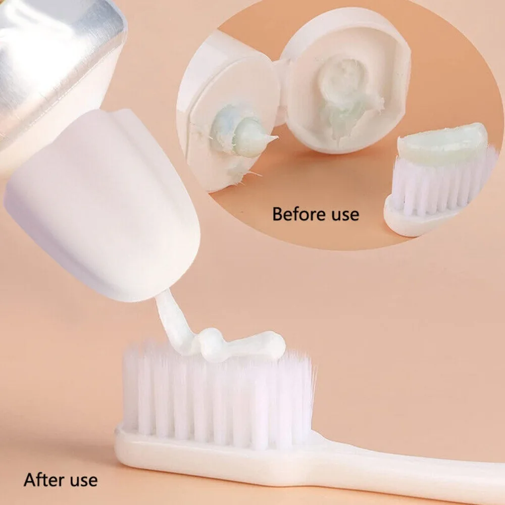 Toothpaste Caps Self-sealing Toothpaste Squeezer Reusable Silicone Flower Shape Pump Tooth Paste Dispensers Bathroom Accessories