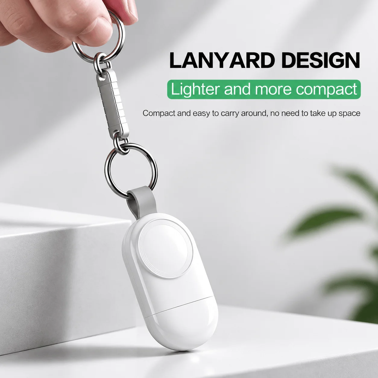 Portable USB Magnetic Charger for Apple Watch Series 11, Ultra 3 and SE 3, Cable-Free Plug Design, Keychain Format, 5V/1A USB Input, Compact 6.5 x 3.8cm Wireless Watch Charging Dock for Home, Office and Travel - view 6