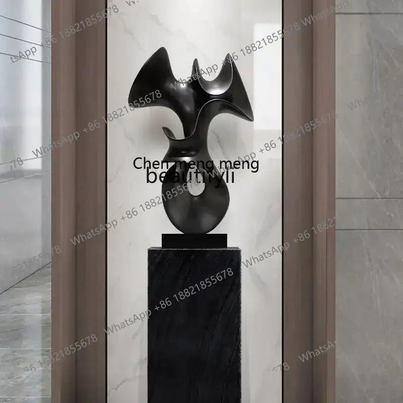A182 Modern Abstract Ornament Commercial Building Hotel Lobby Entrance Resin Sculpture Artwork