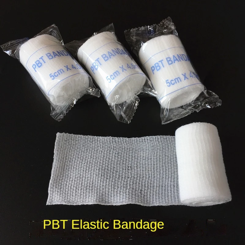 6pcs PBT Elastic Bandage for First Aid Kit Gauze Bandage Roll Wound Dressing Medical Nursing Emergency Bandage 5cm/7.5cm*4.5m