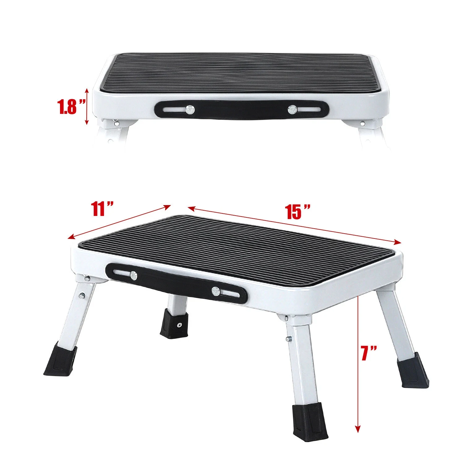 Non Slip Motorhome Campervan Metal Stable Step Stool With Anti Slip Properties Folding Caravan Entry Step Heavy Duty Lightweight