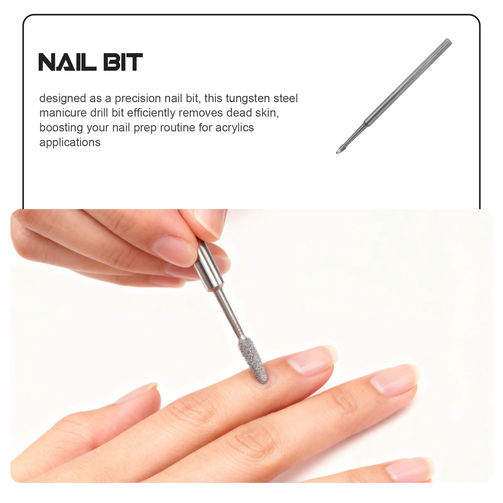 Jeu de forets pour l'élimination du vernis Gel acrylique, lime à ongles électrique, têtes de meulage, outils de manucure et de pédicure, accessoire