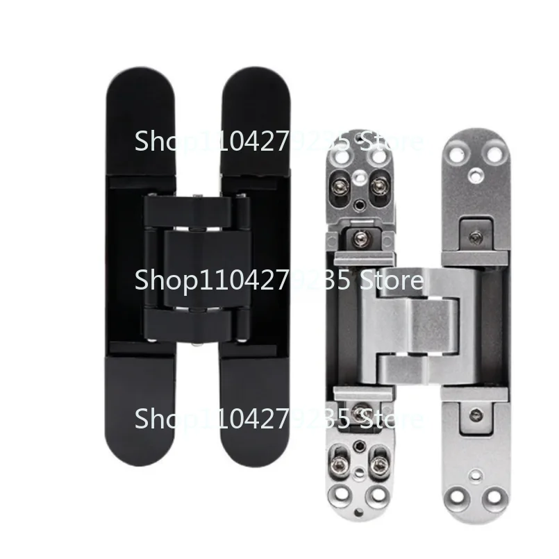 Hidden Three-dimensional Adjustable Cross Hinge Wooden Door Open