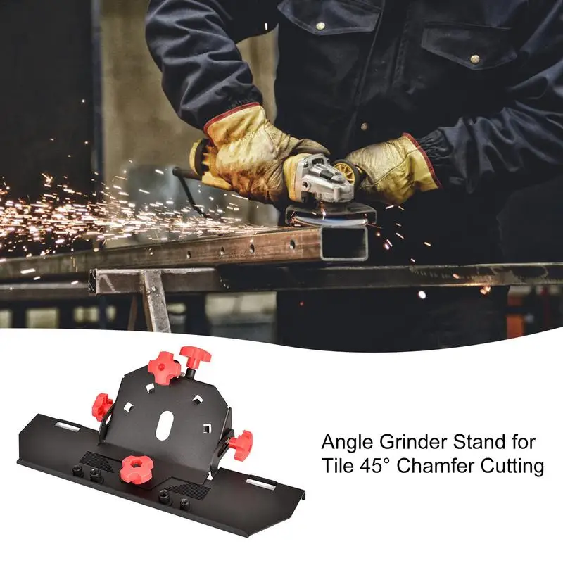 Angle Grinder Tile Chamfering Bracket Angle Grinder Holder Attachment Special Cutting Bracket Angle Grinder Stand For Carpentry