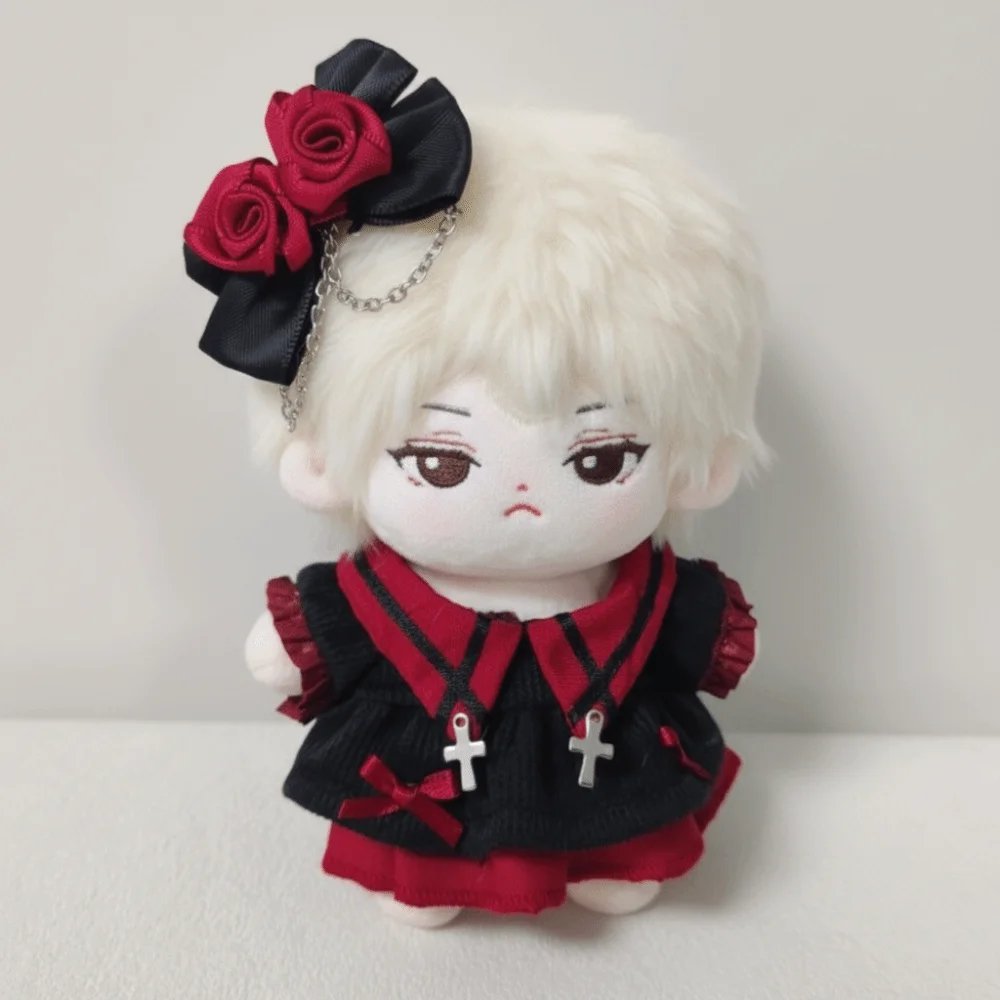 

Clothes Cute Dress 10cm Cotton Clothes Flower Bow Hair Clip Clothes Outfit Suit Y2k Dress Up Set Accessories