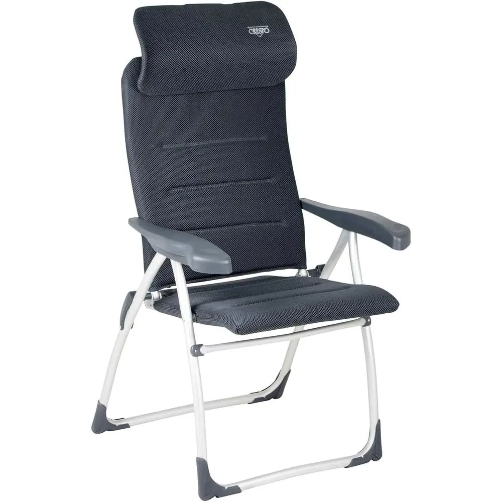 Compact Camping Chair, Anthracite, 58 x 64 x 118 cm