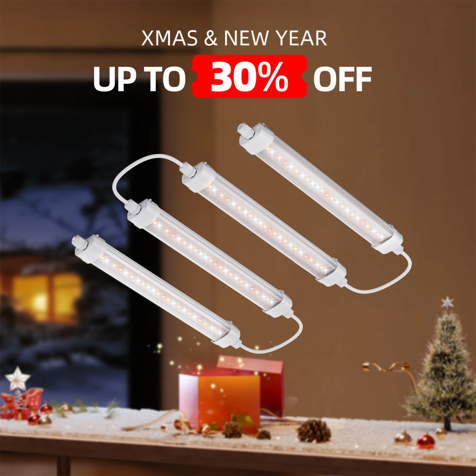 

Световая панель Spider Farmer Glow30 32 Вт полного спектра для выращивания комнатных растений, водонепроницаемость IP67, идеально подходит для гидропоники и запуска семян