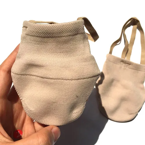 Imagen 2 del producto 5/10 pares de zapatos de malla para gimnasia rítmica, medias medias suaves, zapatos de suela blanda de competición tejidos, zapatos de baile elásticos para proteger