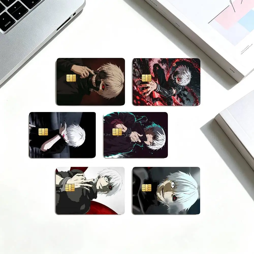 K-Ken K-Kaneki Tokyo Ghoul  Credit Card HD Stickers Small Chip Waterproof Sticker Game Card Decal Gift