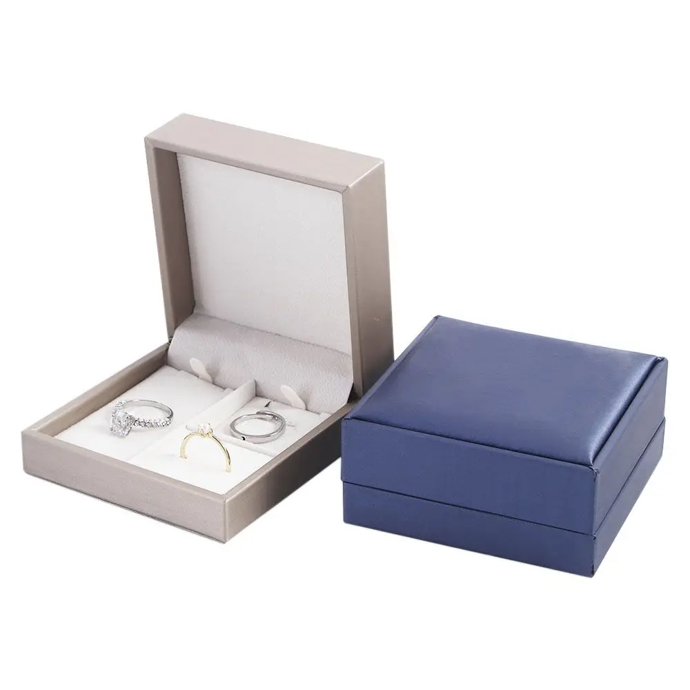

For PU Leather Square Necklace Case Jewelry Display Storage Box Storage Case Ring Box Earrings Storage Jewelry Boxes