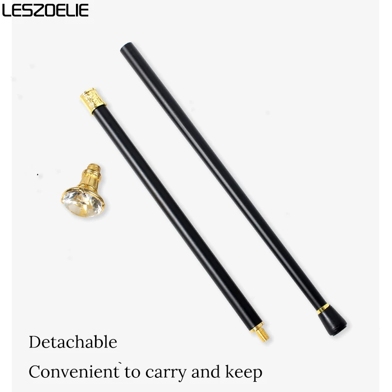 10 Colors Luxury Gold Handle With Crystal Diamond Walking Stick For Man Fashionable Canes Woman Party Decorative Walking Sticks